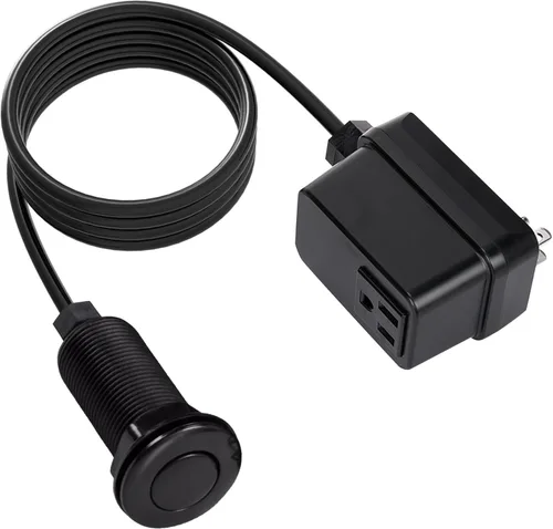 Vista 13 de CLEESINK - Interruptor para triturador de basura, kit inalámbrico de encendido/apagado para eliminador de desechos de alimentos, oro cepillado