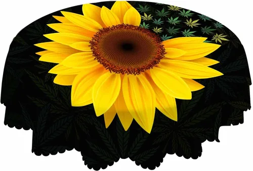 Vista 56 de AOYEGO Mantel redondo de verano con diseño de estrellas y conchas marinas, conchas y estrellas de mar y conchas azules, 60 pulgadas para comedor