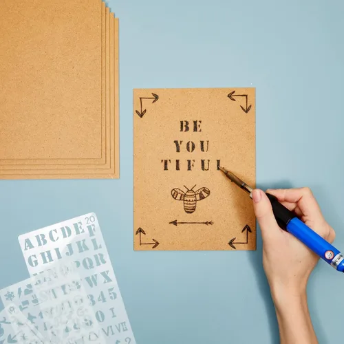 Vista 2 de Juvale MDF Board Sheets - 30 Pack, 2mm Thin, 6 x 8 in, Brown - Chipboard & Photo Mailers & Document Boxes with Lid - Wood Boards for Shelves & Craft