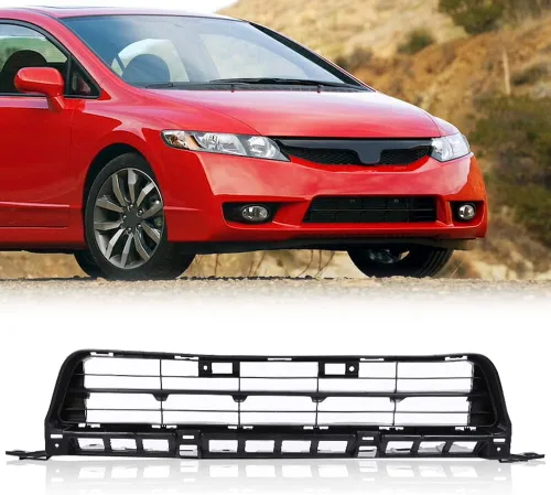 PIT66 Parrilla de cubierta del parachoques inferior delantero compatible con Honda Civic Sedán 2009 2010 2011 Parrilla para HO1036127 RH01530008