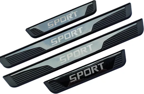 Vista 5 de GZBFTDH Protector de rasguños para umbral de puerta de automóvil, para Chevy Blazer Trax Bolt EV/EUV, accesorios de automóvil, cubierta de acero