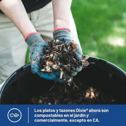 Vista 5 de Dixie Cuencos de papel pequeños, 10 onzas, 72 unidades, aptos para microondas, a prueba de remojo, cuencos desechables, ideales para aperitivos