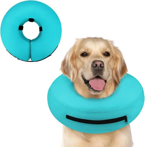 Vista 38 de Supet Collar de Cono Inflable para Perro Alternativa Después de la Cirugía, Collar de Cuello de Dona para Perro de Recuperación Collar E, Collar