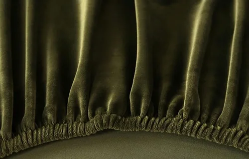 Vista 2 de IMYOGI Fundas de sofá de alta elasticidad sin brazos con falda, funda elástica ajustable de color sólido, protector de muebles para niños, mascotas