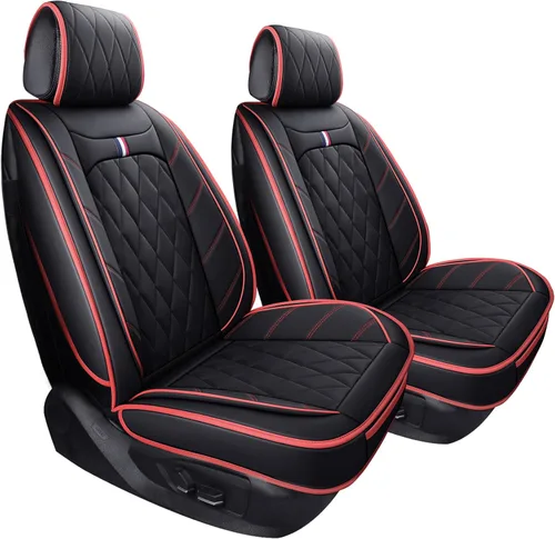 Vista 13 de Fundas para asientos delanteros de capitán, impermeables de piel universal, compatibles con Honda Civic CRV, Toyota 4Runner, Corolla, Pilot, Rogue