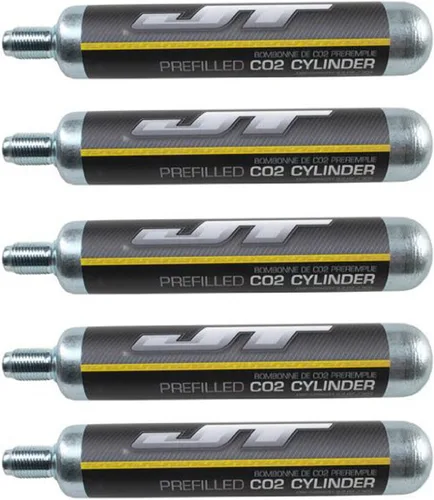 JT - Cartuchos de CO2 de 90 g (compatible con los cilindros AirSource de 88 g)