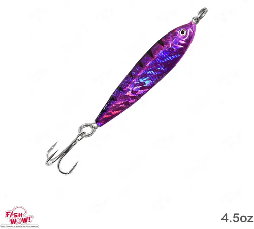 Vista 3 de 4 piezas de 2 colores de pez WOW! 4.5 onzas de cebos de metal mega de pesca de 4-1/2 oz Mega Live Lure Butterfly Luna Slow jig Fast Vertical jigs