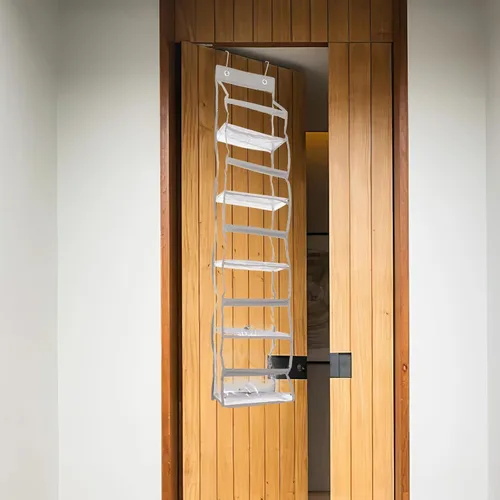 Vista 6 de VICASKY Over The Door Hanging Storage Bag Pocket Organizer with Hooks Oxford Cloth Multi-Purpose Shoe and Item Holder for Closet and Wall Space