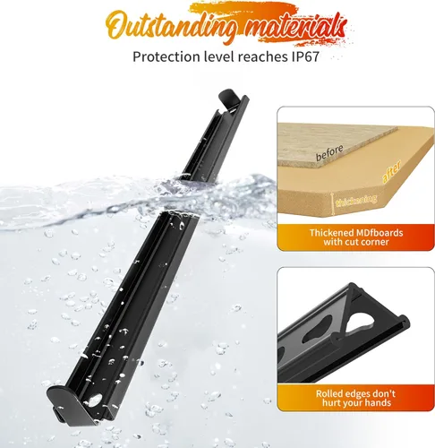 Vista 8 de REIBII Estantería de garaje de 48" de ancho, estantes de almacenamiento de 3020LBS, estantes de 5 niveles, estante resistente para garaje ajustable