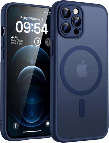 Vista 102 de TOCOL Funda para iPhone 11, compatible con Magsafe, protección completa de cámara, imanes integrados, protección contra caídas, funda translúcida