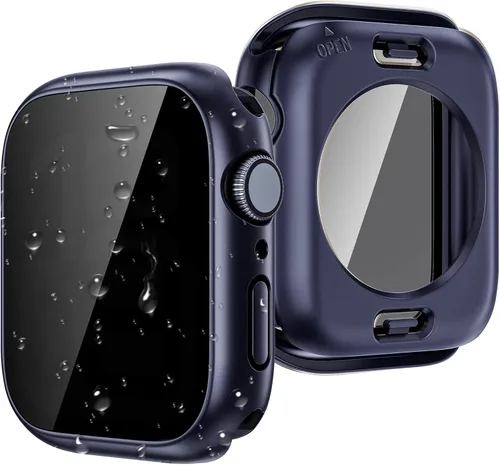Vista 12 de Goton Funda impermeable con protección de privacidad compatible con Apple Watch, protector de pantalla de 40 mm para Series 6/5/4, SE 3/2/1