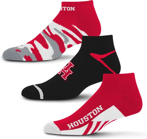 Vista 70 de For Bare Feet Paquete de 3 calcetines tobilleros unisex para adultos de la NCAA Camo Boom