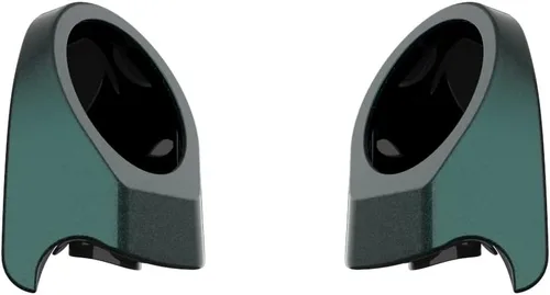 Vista 398 de Advanblack Alpine Green Tour Pack - Paquete de altavoces de 6.5 pulgadas, carcasa de audio trasera, color a juego, ajuste Harley King Tour Pack