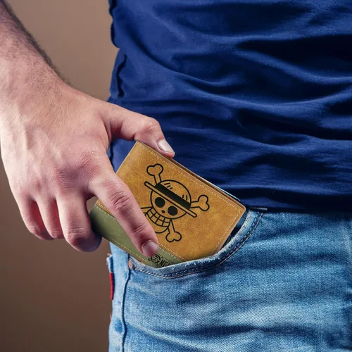 Vista 5 de 4 PCS ONEPIECE Luffy Bifold Wallet Anime Set