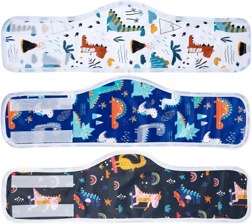 Vista 8 de MICOOYO Pañal para Perro Macho Ligero Envolturas para Perro Pañales Lavables para Perros Bandas para Vientre de Perrito para Perros Machos, Pañales