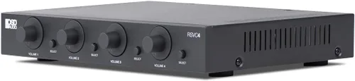 Vista 3 de OSD Audio Selector de altavoces 4X con resistencia de control de volumen Audiófilo - RSVC4