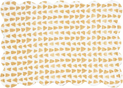 Vista 3 de C&F Home Mantel individual rectangular de algodón festoneado de 13 x 19 pulgadas, diseño floral natural para el hogar, para todas las estaciones