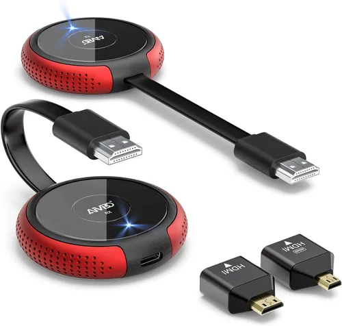Vista 10 de TIMBOOTECH Transmisor y receptor HDMI inalámbrico 4K, transmisión suave de vídeo/audio 5G HDMI Extensor inalámbrico para portátil, cámara, caja
