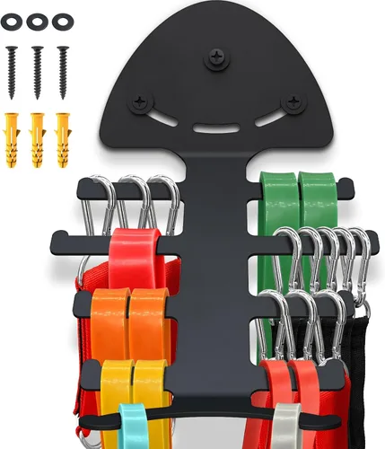 Exercise Resistance Band Rack, Resistance Bands Storage Hanger Gym Equipment Organizer Rack for Pull Up Bands, Multi-Purpose Gym Equipment Storage