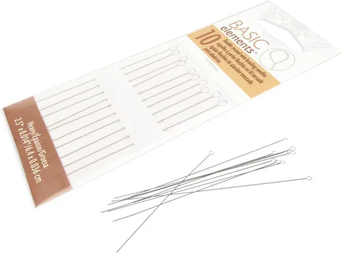 Vista 9 de The Beadsmith Basic Elements - Agujas de alambre trenzado – 4 piezas de varios tamaños – Agujas flexibles para cuentas – Ojo plegable redondo grande