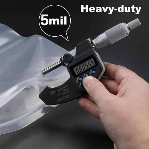 Vista 4 de 20 PCS Bolsas de Plástico con Cierre Zip de Polietileno Transparente Grandes de 18" x 23" Gruesas de 4 Mil, Bolsas con Cierre Recerrable Resistente
