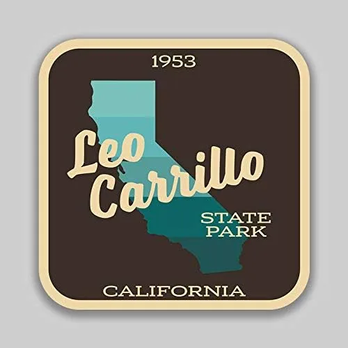 JB Impresión imán Leo Carrillo Estado Parque adhesivo Explore Wanderlust Camping California vinilo adhesivo coche impermeable adhesivo magnético