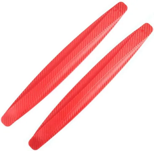 Vista 10 de Paquete de 2, protector universal de goma anticolisión para parachoques de esquina de automóvil, antiarañazos, tiras adhesivas (negro)