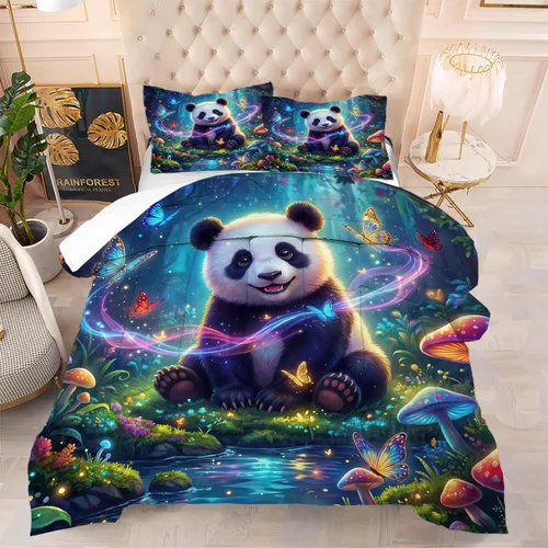 Vista 6 de Blue Wavy Stripes Comforter Set Twin Size 3D Optical Illusion Ocean Wave Bedding Set with 1 Pillowcase & 1 Comforter, Soft Geometric Blue White Bed