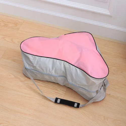 Vista 2 de LIOOBO Bolsa de patinaje sobre hielo, bolsa triangular para patinaje sobre hielo, correa de hombro ajustable para patines en línea para mujeres