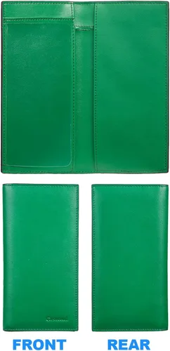 Vista 4 de Casmonal Vegan Leather Checkbook Cover For Men & Women Checkbook Holder Wallet RFID Blocking