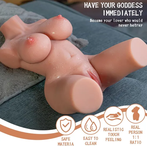 Vista 2 de Novedosas muñecas adultas de 8 libras y funciones de succión de muñeca