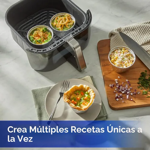 Vista 4 de Reynolds Kitchens - Tazas para freidoras de aire, cocinan fácilmente alimentos individuales y alimentos no tradicionales, ideales para preparar