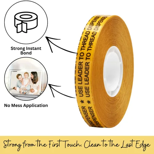 Vista 9 de ATG-7502 ATG Cinta (cinta adhesiva de transferencia sin ácidos): 2 mils 1/4" x 36yds (paquete de 12)