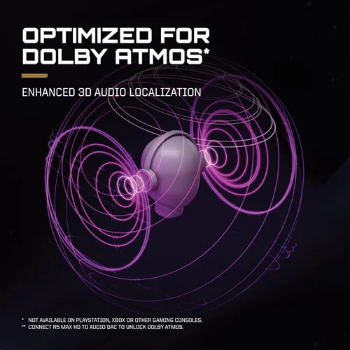 Vista 5 de RIG R5 Spear MAX HD Wired Gaming Headset for PC, PS5, Xbox – 40mm GrapheneQ™ Drivers, Dolby Atmos 3D Audio, Detachable Mic, USB-C Audio DAC, Memory