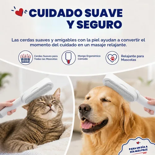 Vista 6 de SufurLint - Removedor de pelo de mascotas 4 en 1 para sofá, alfombra y ropa, rodillo reutilizable para eliminar la piel de gatos y perros con base