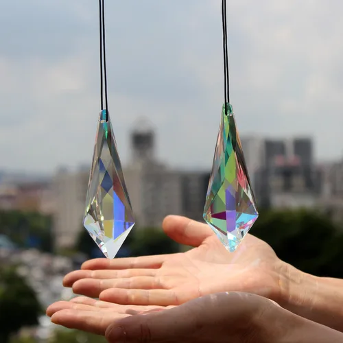 Vista 13 de STINO - 2 piezas prismas atrapasoles de bola de cristal de 4cm, atrapasoles colgantes con prisma de vidrio, creador de arcoíris para ventanas