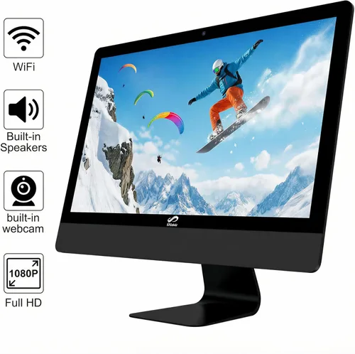 Vista 7 de STGSivir Computadora de escritorio todo en uno, pantalla FHD de 22 pulgadas, Intel Core i7 hasta 3.9G, 16 GB de RAM, SSD de 512 GB, WiFi 5