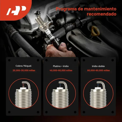 Vista 6 de A-Premium Bujías de Iridio Platino Compatibles con Ford F-150 2011-2019, Explorer 2013-2019, Transit-150, Transit-250, Transit-350, Transit-350 HD