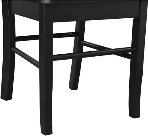 Vista 10 de Boraam Shaker - Juego de 2 sillas auxiliares para comedor, acabado negro