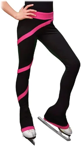 Vista 3 de ChloeNoel P06 - Pantalones de patinaje artístico en espiral