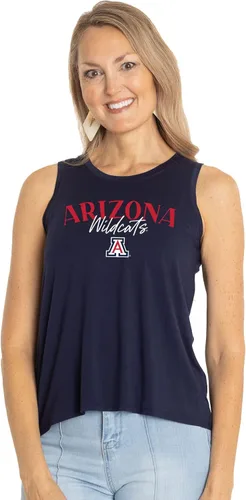 Vista 4 de Flying Colors Apparel NCAA - Camiseta sin mangas de cuello alto para mujer