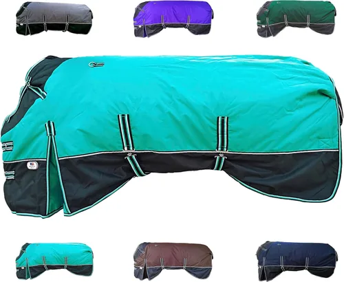 Vista 15 de Majestic Ally Manta de nailon Ripstop 600 D con cobertura impermeable, pesada, resistente a la lluvia y a la intemperie, para otoño o clima frío