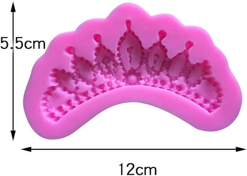 Vista 3 de Molde de silicona para corona de bricolaje, decoración de cupcakes de boda, herramientas de decoración de pasteles de fondant, joyería de caramelo