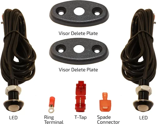 Vista 3 de Juego de dos eliminadores de visera LED para Miatas 1990-2005 (blanco natural)