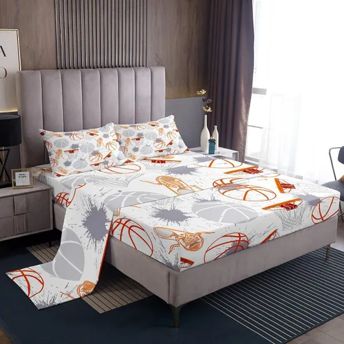 Vista 28 de Feelyou - Juego de sábanas de sirena, tamaño individual, arcoíris, cola de sirena impresa, juego de ropa de cama colorida, lindo juego de sábanas