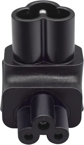 Vista 9 de Adaptador C6 a C13 Compatible con laptops, impresoras, monitores Convertidor de corriente CA de 10 A 250 V