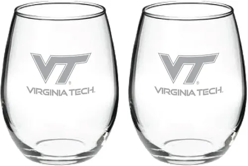 Vista 41 de RFSJ Juego de 2 copas de vino o bebidas con logotipo de Satin Frost (Alabama)