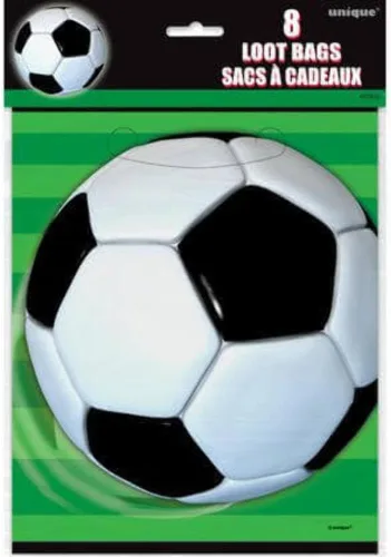 Artículos de mesa para fiesta, diseño de fútbol, Goodie Bags, Multicolor