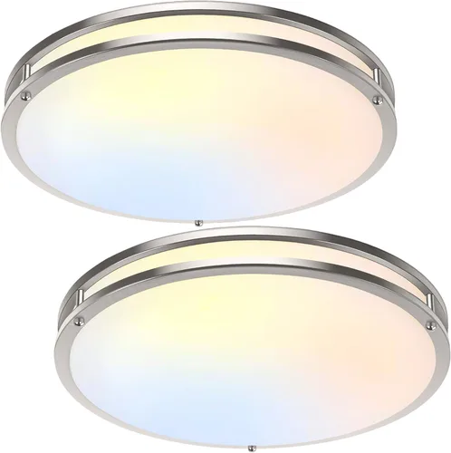Vista 27 de Lámpara de techo LED de montaje empotrado de 36 W, lámpara de techo LED de 13 pulgadas 3600 LM, lámpara de techo moderna 2700 K/3000 K/4000 K/5000