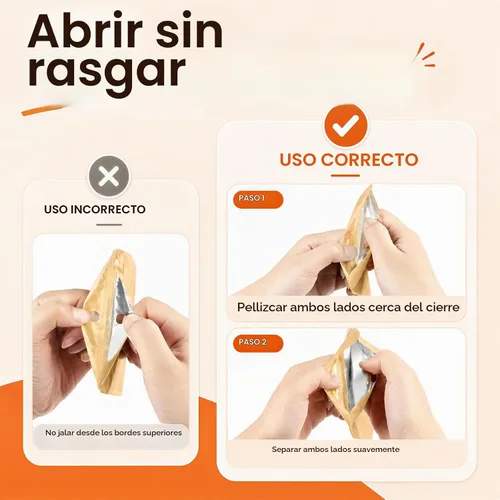 Vista 8 de 100 bolsas de Mylar resellables, bolsa pequeña a prueba de olores Oro claro